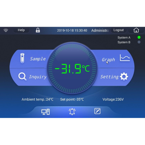 Сенсорный экран серии морозильников Haier с системой TwinCool