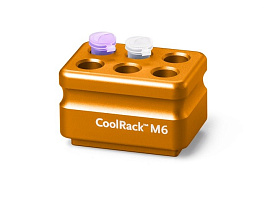 Штатив CoolRack M6, для пробирок объёмом 1,5/2 мл, 6 мест, оранжевый