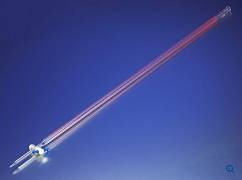 Бюретка, 25 мл, ц.д. 0,1, класс А, тип 1, исп. 1, с одноходовым тефлоновым краном, цветная шкала, сертиф., 1 шт