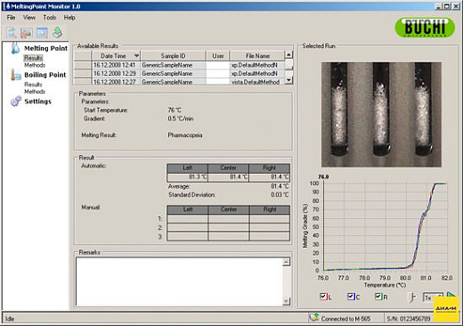 Программное обеспечение MeltingPoint Monitor для М-565, Buchi Фото 1