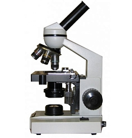 Микроскоп Биомед 2, прямой, монокуляр, СП, проходящий свет, 4х, 10х, 40х, 100х