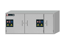 Тумбы для хранения негорючих опасных материалов, ширина 59 – 140 см, распашные дверцы, выдвижные полки SL-Classic-UB