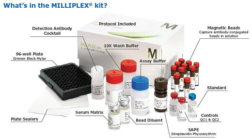 Набор для определения цитокинов и хемокинов мыши, Millipore, Merck (Millipore, Sigma-Aldrich, Supelco) Фото 2