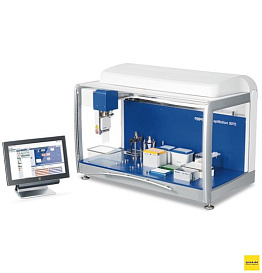 Станция выделения НК автоматическая, 24-96 образцов, epMotion 5075v (1,5-50 мл пробирки, 96/384 лун. планшеты), до 1000 мкл, вакуум модуль