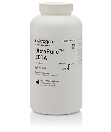 ЭДТА динатриевая соль, дигидрат (Na₂EDTA•2H₂O), UltraPure, Thermo FS Фото 1