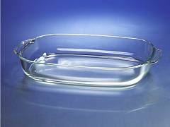 Лоток стеклянный для стерилизации и выпаривания, стекло Pyrex, 1750 мл, l=272 мм, w=179 мм, h=50 мм, 1 шт./уп.., 4 шт./кор.