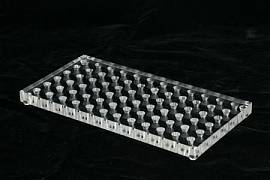 Штатив «рабочее место» для пробирок 1,5 мл, 72 мест, оргстекло