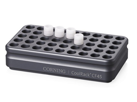 Штатив CoolRack CF45, для 45 криопробирок или виал, 17.3x9.7x3.8 см, Corning (BioCision) Фото 1