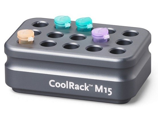 Штатив CoolRack M15, для пробирок объёмом 1,5/2 мл, 15 мест, серый, Corning (BioCision) Фото 1