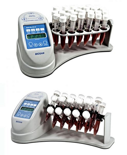 Ротационный перемешиватель, 1,5-15 мл, 26 мест, программируемый, 3 вида движения, Multi Bio RS-24, Biosan Фото 1