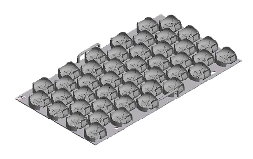 Платформа M c зажимами (пластик) 28x500 мл, для Multitron / Multitron Standard / Orbitron, Infors