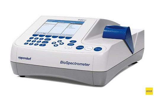 Спектрофотометр 200-830 нм, однолучевой, спектральная щель 4 нм, BioSpectrometer basic, с кюветой μCuvette, Eppendorf Фото 1