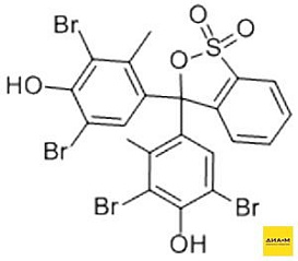 Бромкрезоловый зеленый, формула