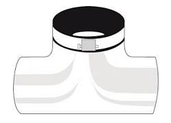 Разветлитель воздуховода, диаметр 125-125-125 мм