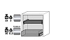Тумбы для совместного хранения ЛВЖ и прекурсоров, 90 минут, ширина 59 – 140 см, выдвижные ящики UB-S-90 Фото 5