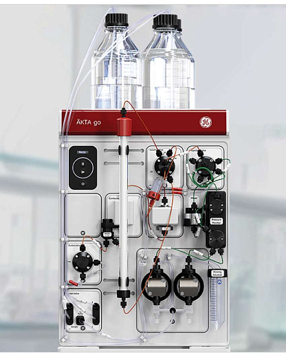Хроматографическая система среднего давления (50 бар) AKTA go, микропрепаративная очистки биомолекул, градиент на стороне низкого давления, Cytiva Фото 1