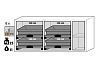 Тумбы для хранения негорючих опасных материалов, ширина 59 – 140 см, распашные дверцы, выдвижные полки SL-Classic-UB, Asecos Фото 6