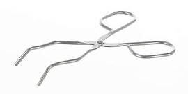 Щипцы тигельные с насечкой, нержавеющая сталь 18/10, d 20 мм, длина 200 мм, 1 шт,