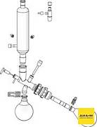 Комплект стекла G6, вертикальный холодильник с клапаном обратной дистилляции
