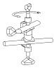 Узел крепежный, винт с накатанной головкой M8, d 16,5, угол 0°-360°, резьба 8, шарнирного типа, ковкий чугун Фото 4