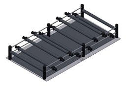 Платформа с 8 роликовыми зажимами, для Multitron Standard